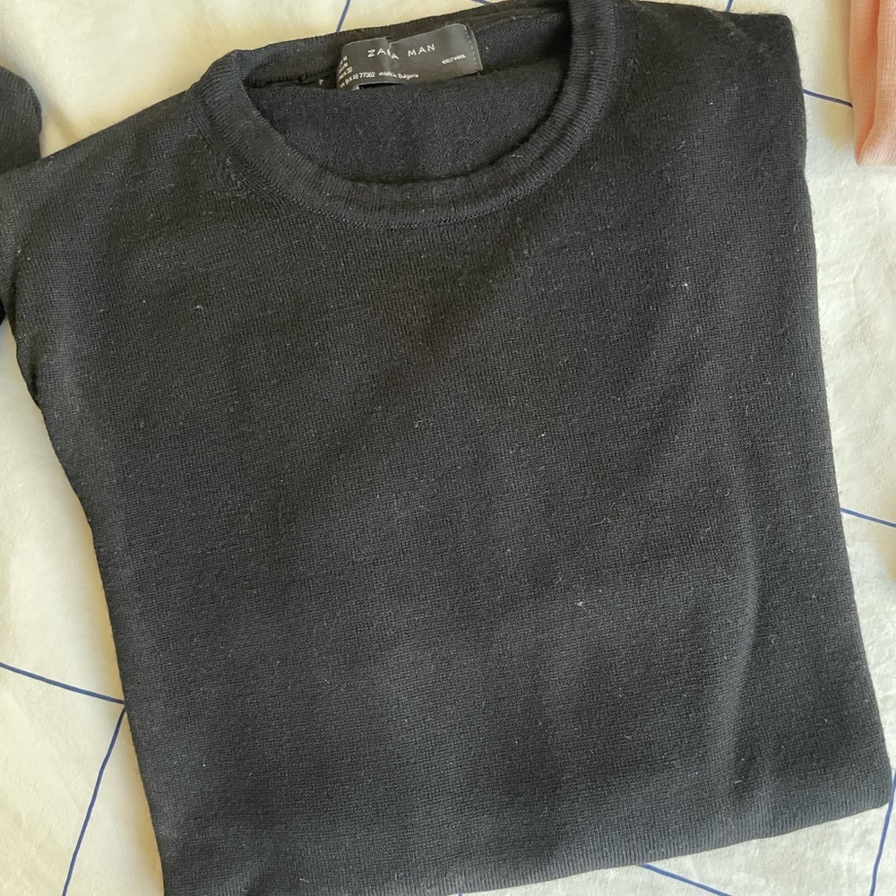 Zara Men's Crewneck and V-Neck Sweater Merino Wool. Price per each